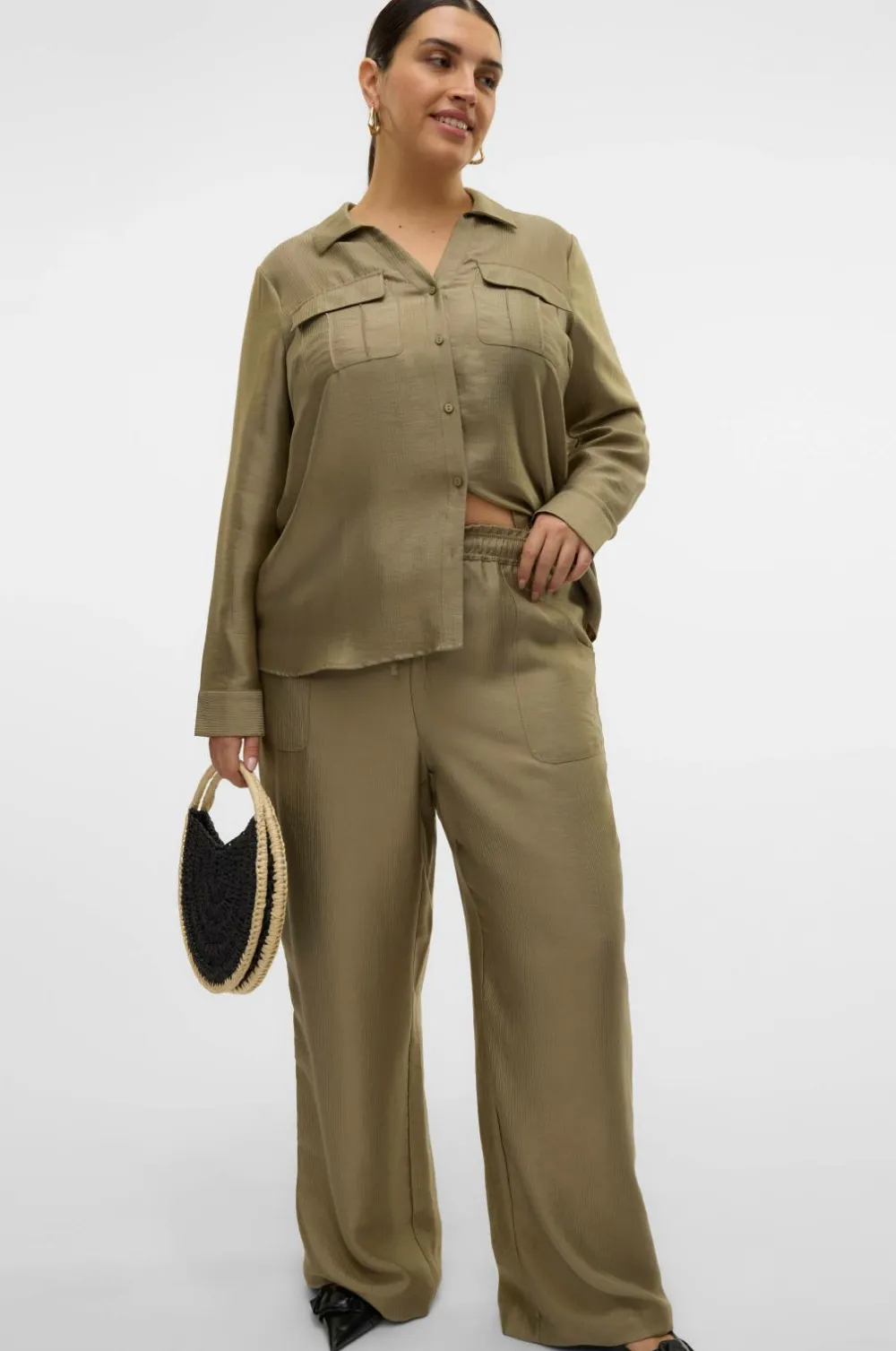 Vero Moda Curve Bukser vmcToma HW Straight Mermaid Discount