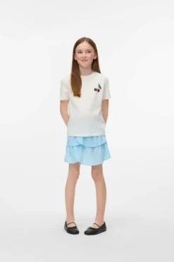 Vero Moda Girl Nederdele>Nederdel vmEmma Smock Layer Short Skirt Wvn Airy blue