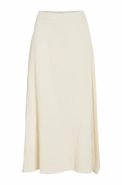 Vila Nederdel viFreja HW Ankle Skirt/tes Birch New