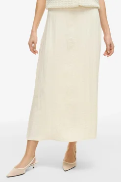 Vila Nederdel viFreja HW Ankle Skirt/tes Birch New