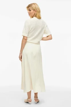 Vila Nederdel viFreja HW Ankle Skirt/tes Birch New
