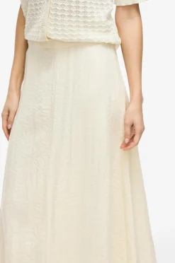 Vila Nederdel viFreja HW Ankle Skirt/tes Birch New
