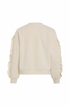 Vila Sweatshirts & Hoodies>Sweatshirt viMentina Flounce O-neck L/S Birch