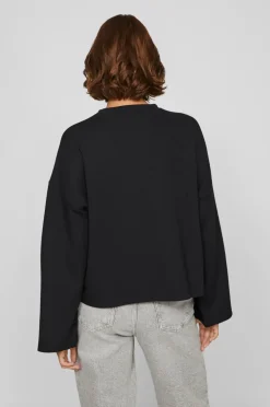 Vila Sweatshirt viReflecti Crew Neck L/S Sweat Top Black beauty New