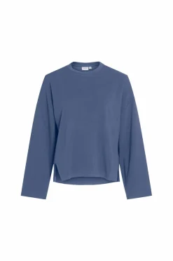 Vila Sweatshirts & Hoodies>Sweatshirt viReflecti Crew Neck L/S Sweat Top Bijou blue