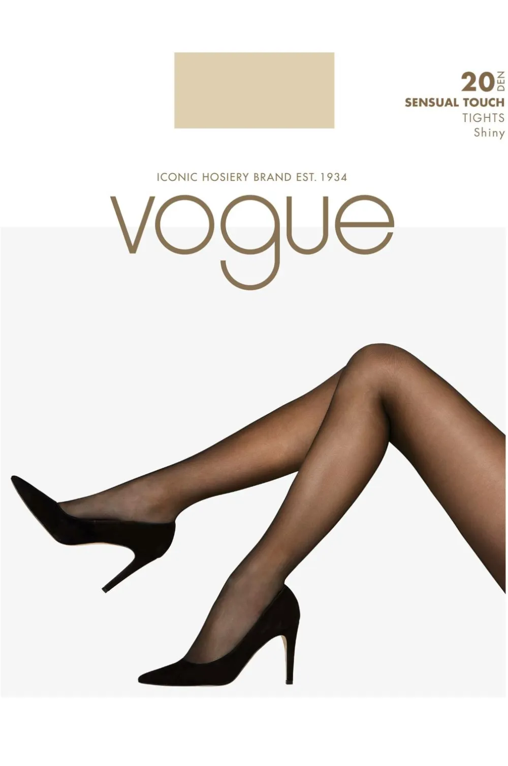 Vogue Strømpebukser>Strømpebuks Sensual Touch 20 den Black