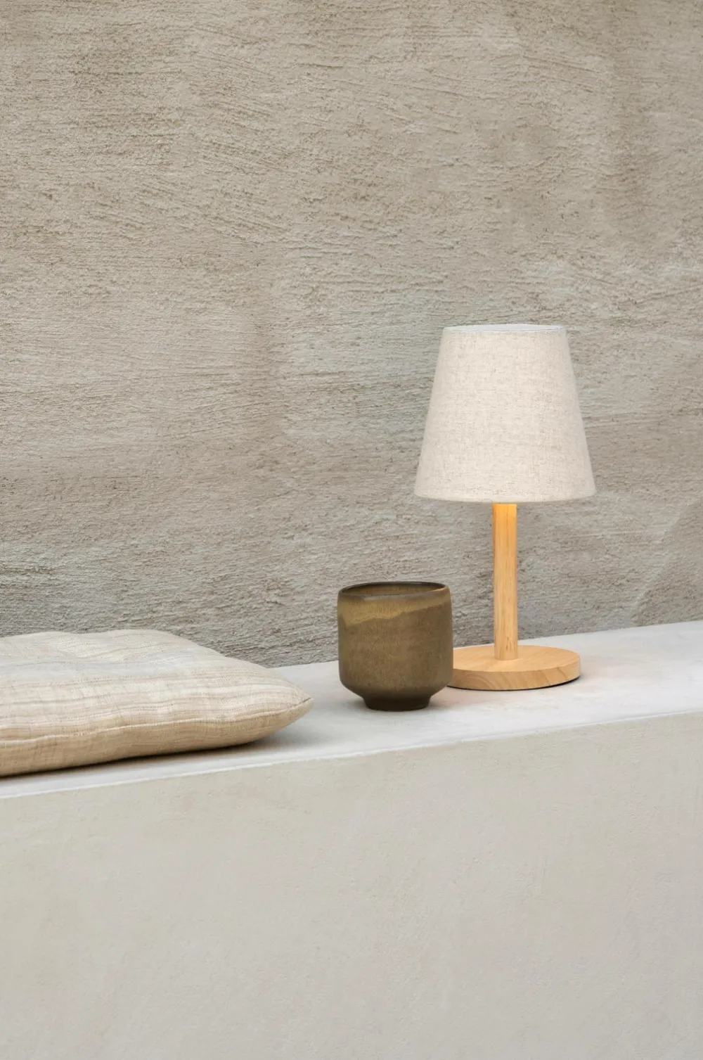 watt & VEKE Genopladelige Lamper>Bordlampe Tess bærbar Naturlig