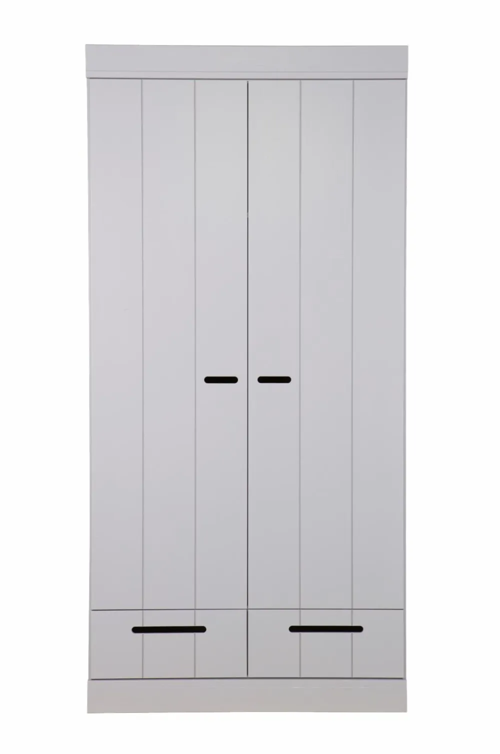 WOOOD Garderobe Connect m struktur, H195xB94xD53 Concrete Grå Online