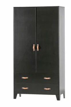 WOOOD Garderobeskab Dian Black mdf/metal Discount