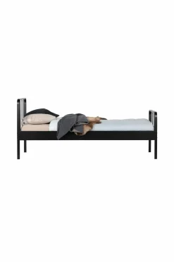 WOOOD Seng Mees 90x200 cm Sort Discount