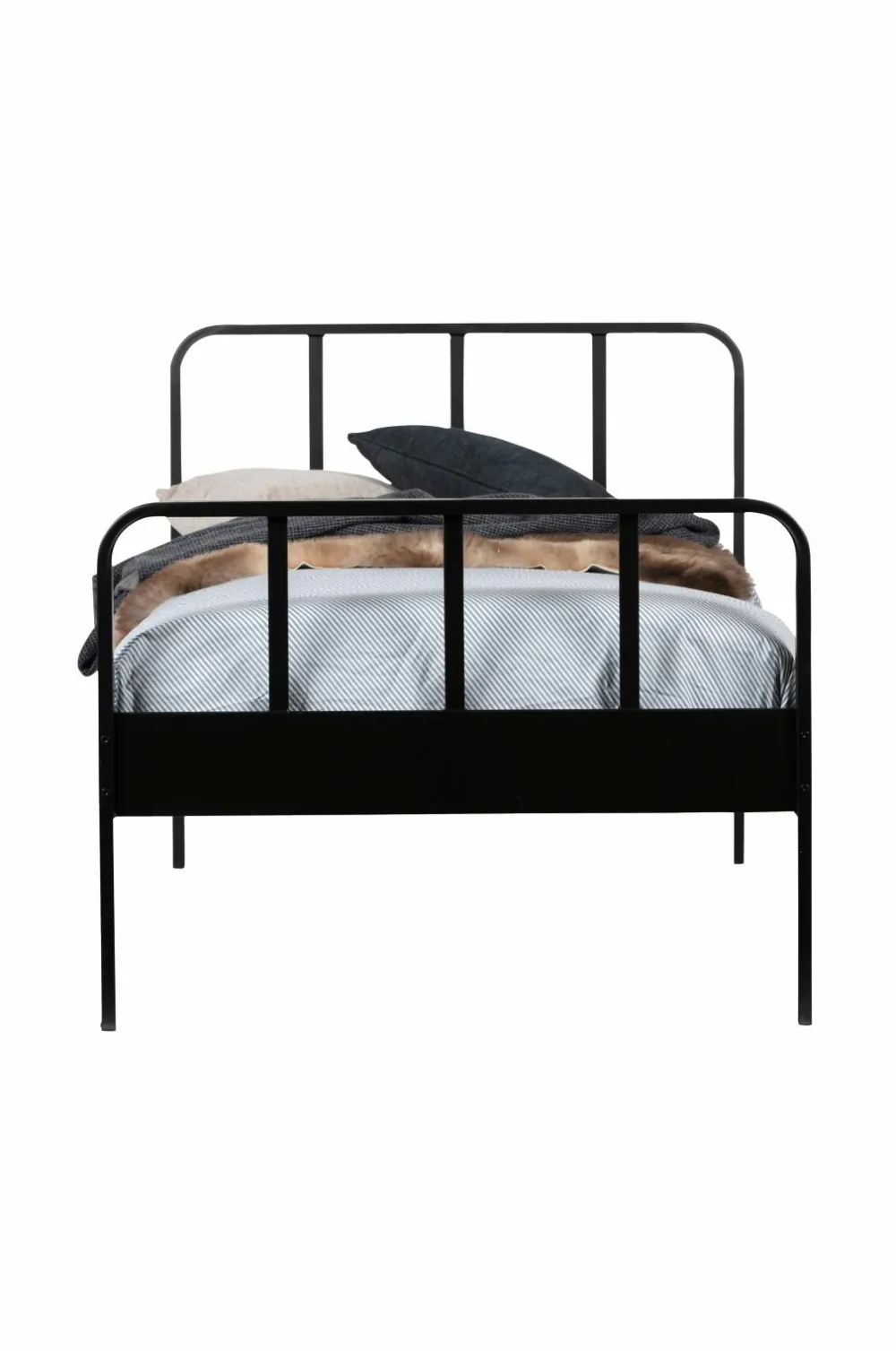 WOOOD Seng Mees 90x200 cm Sort Discount