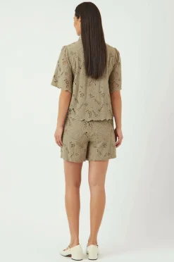YAS Shorts Sagga HW Shorts Silver sage Sale