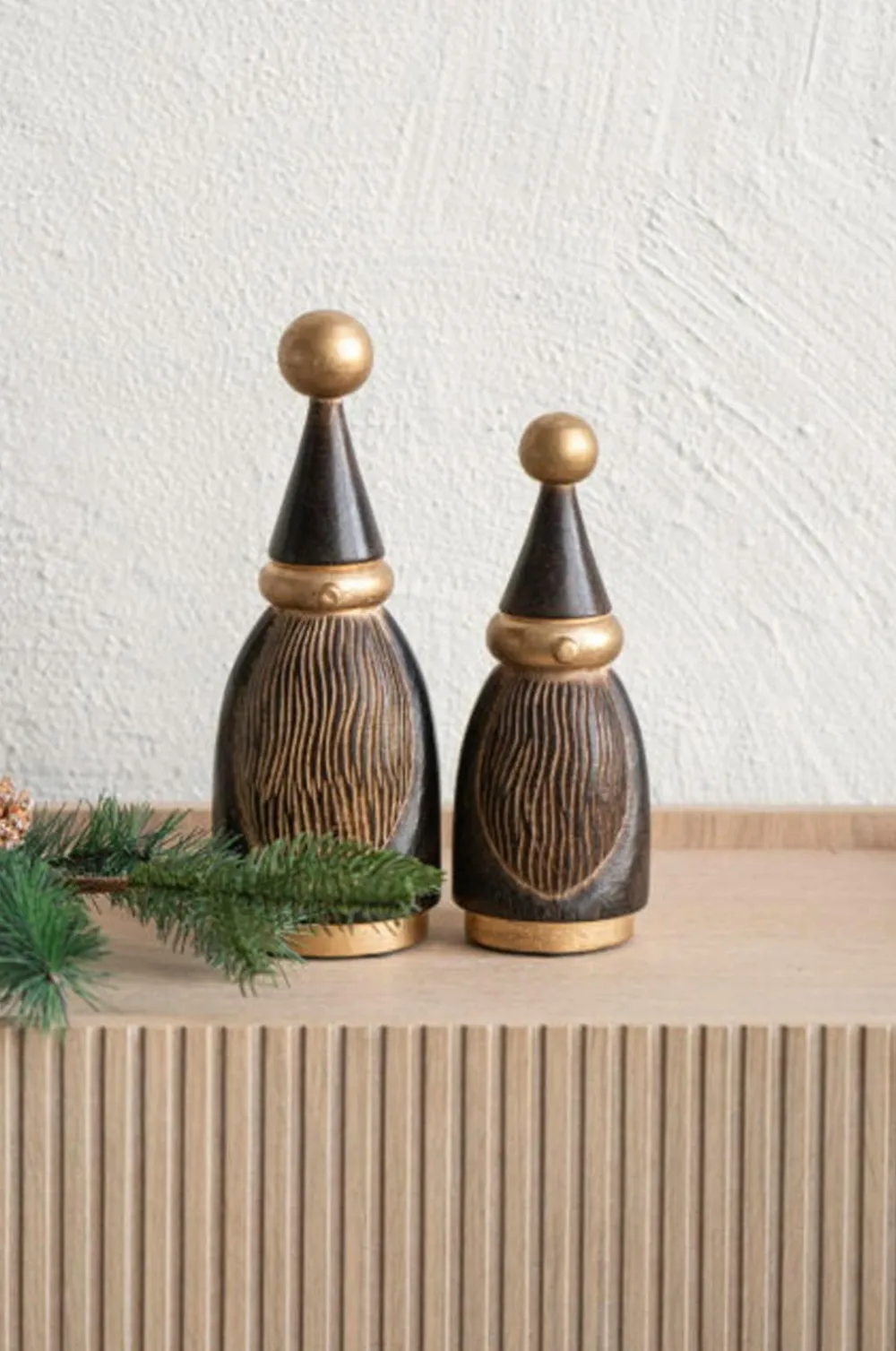 Zelected by Houze Pynteting>Dekoration Snemand petit Brun/guld