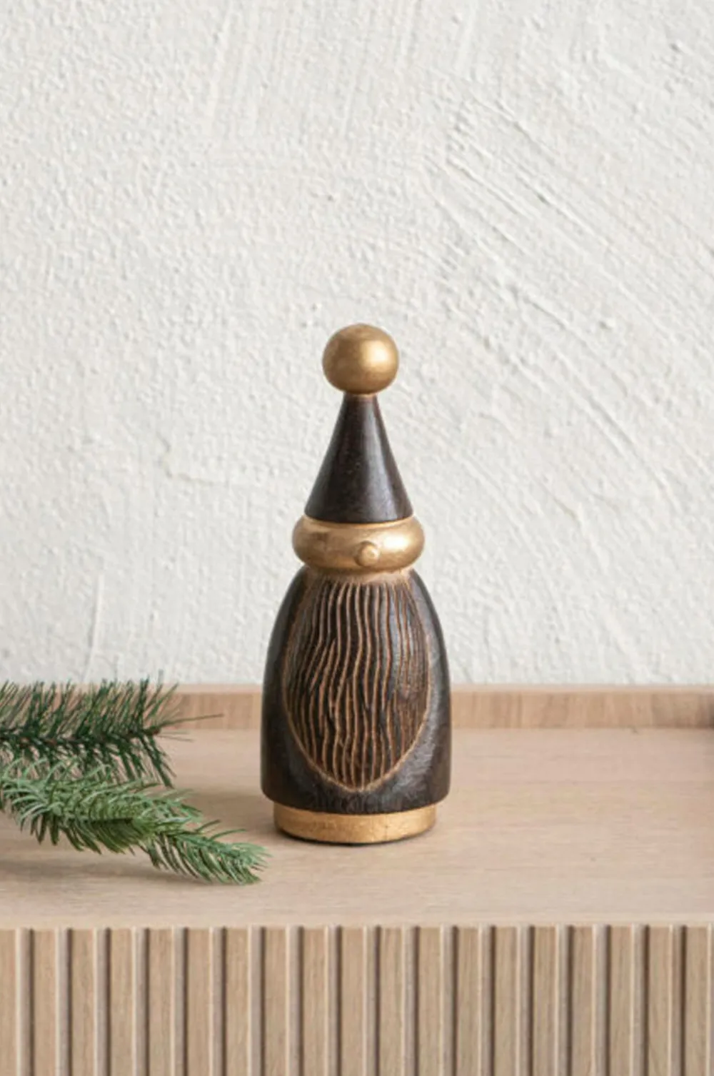 Zelected by Houze Pynteting>Dekoration Snemand petit Brun/guld