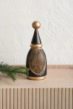 Zelected by Houze Pynteting>Dekoration Snemand grand Brun/guld