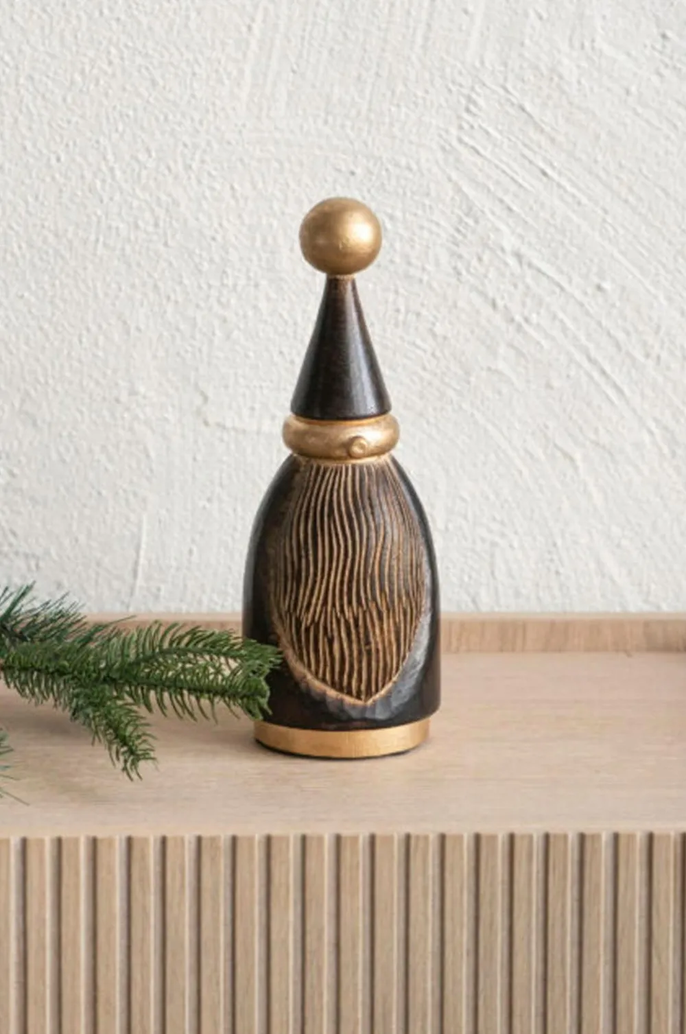 Zelected by Houze Pynteting>Dekoration Snemand grand Brun/guld