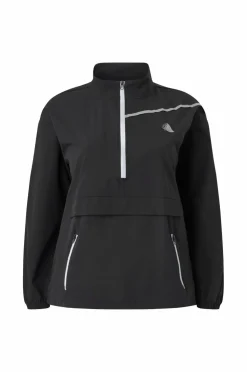 Zizzi Anorak aMia L/S Track Black Clearance