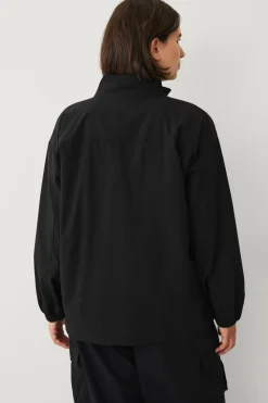 Zizzi Anorak aMia L/S Track Black Clearance