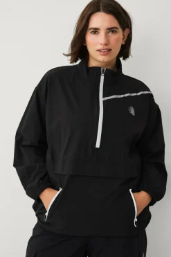 Zizzi Anorak aMia L/S Track Black Clearance