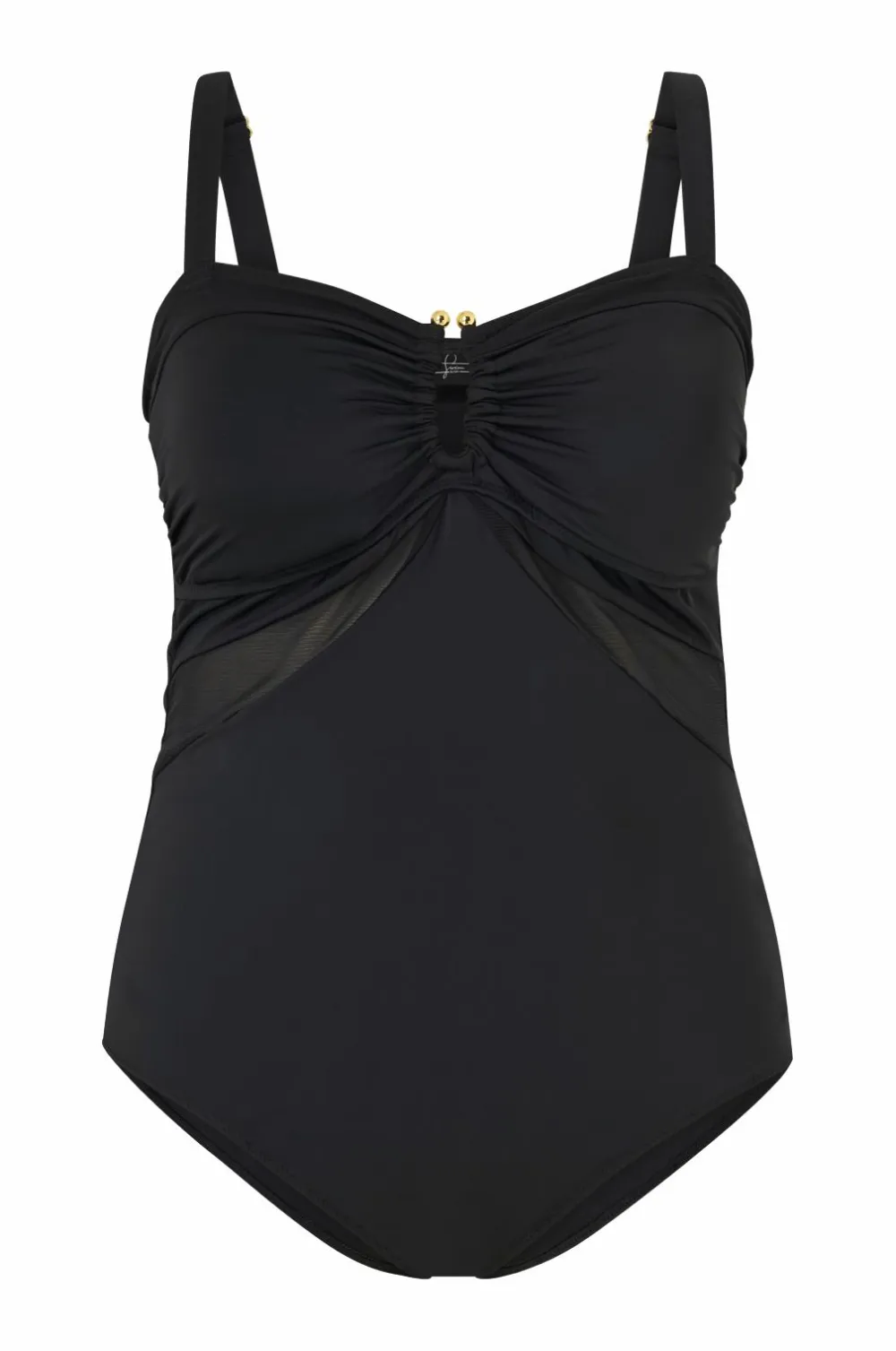 Zizzi Badedragter>Badedragt Sline, Solid Black