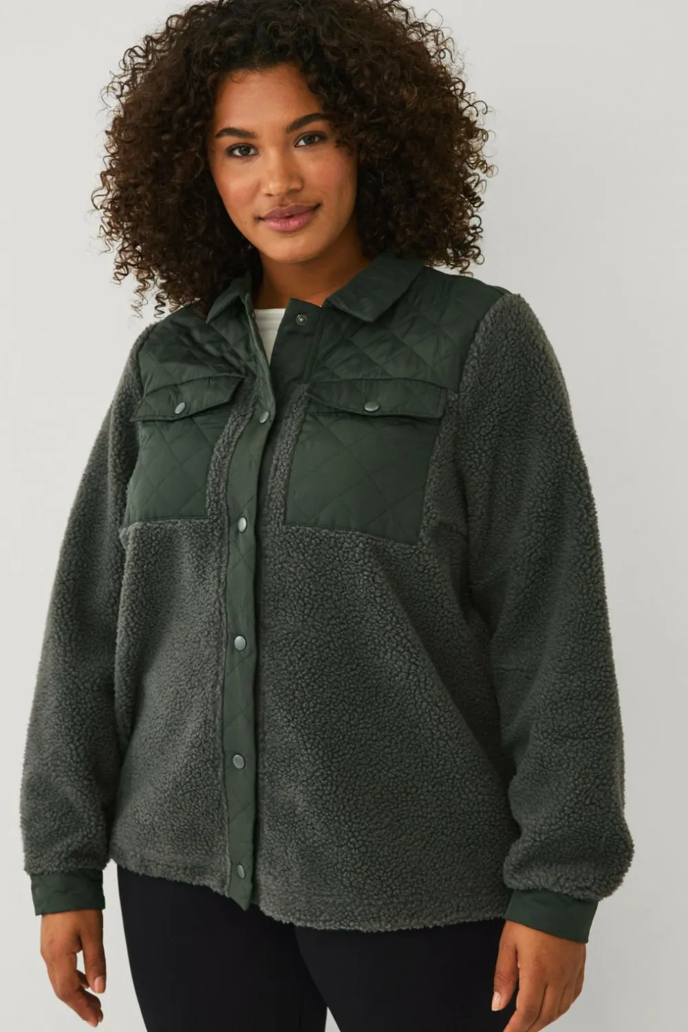 Zizzi Jakke Aophelia fleece Urban chic Sale