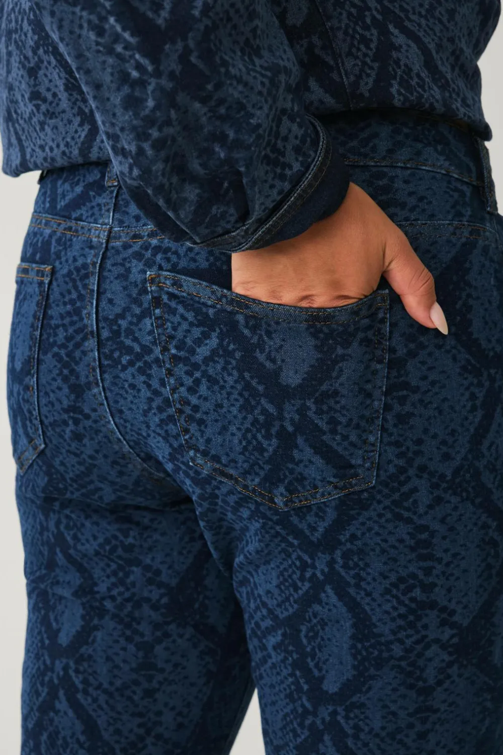 Zizzi Jeans jOlivia Snake Emily Denim snake aop Discount