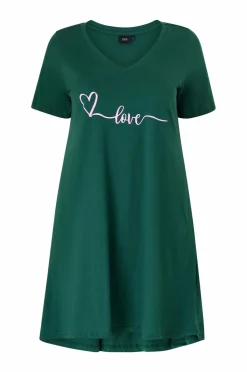 Zizzi Natkjole mAlba S/S Blk Dress June Bug Love Best