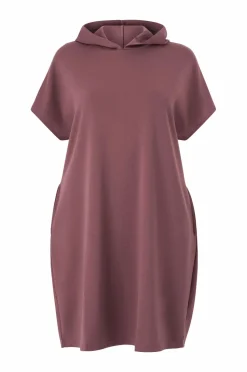 Zizzi Natkjole mAlisa S/S Knee Dress Rose brown New