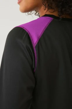 Zizzi Termisk top aSnow L/S Blouse Black W. Charisma Sale