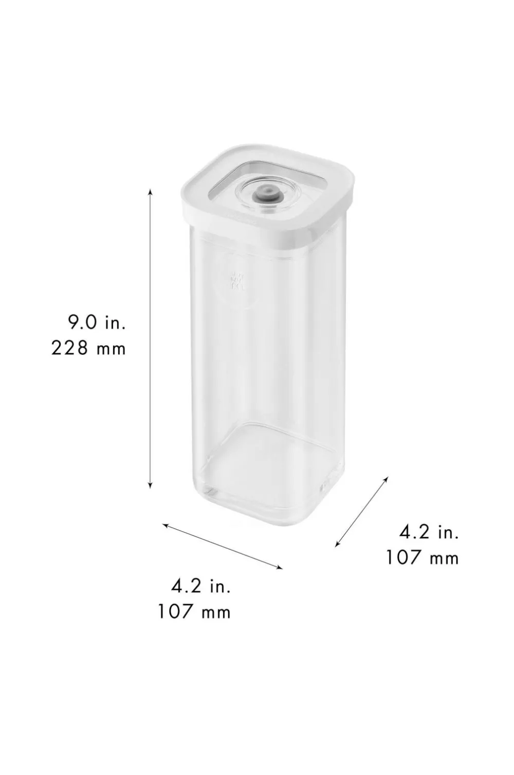 ZWILLING Køkkenopbevaring>Forvaringsboks Fresh & Save Cube 3S Hvid, gennemsigtig