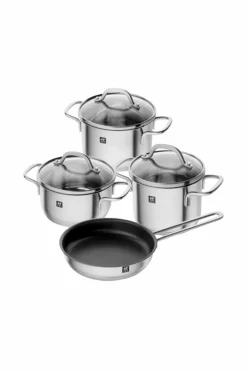 ZWILLING Pander & Gryder>Sæt kasserolle og stegepande Pico 4 dele Nikkelpletteret messing