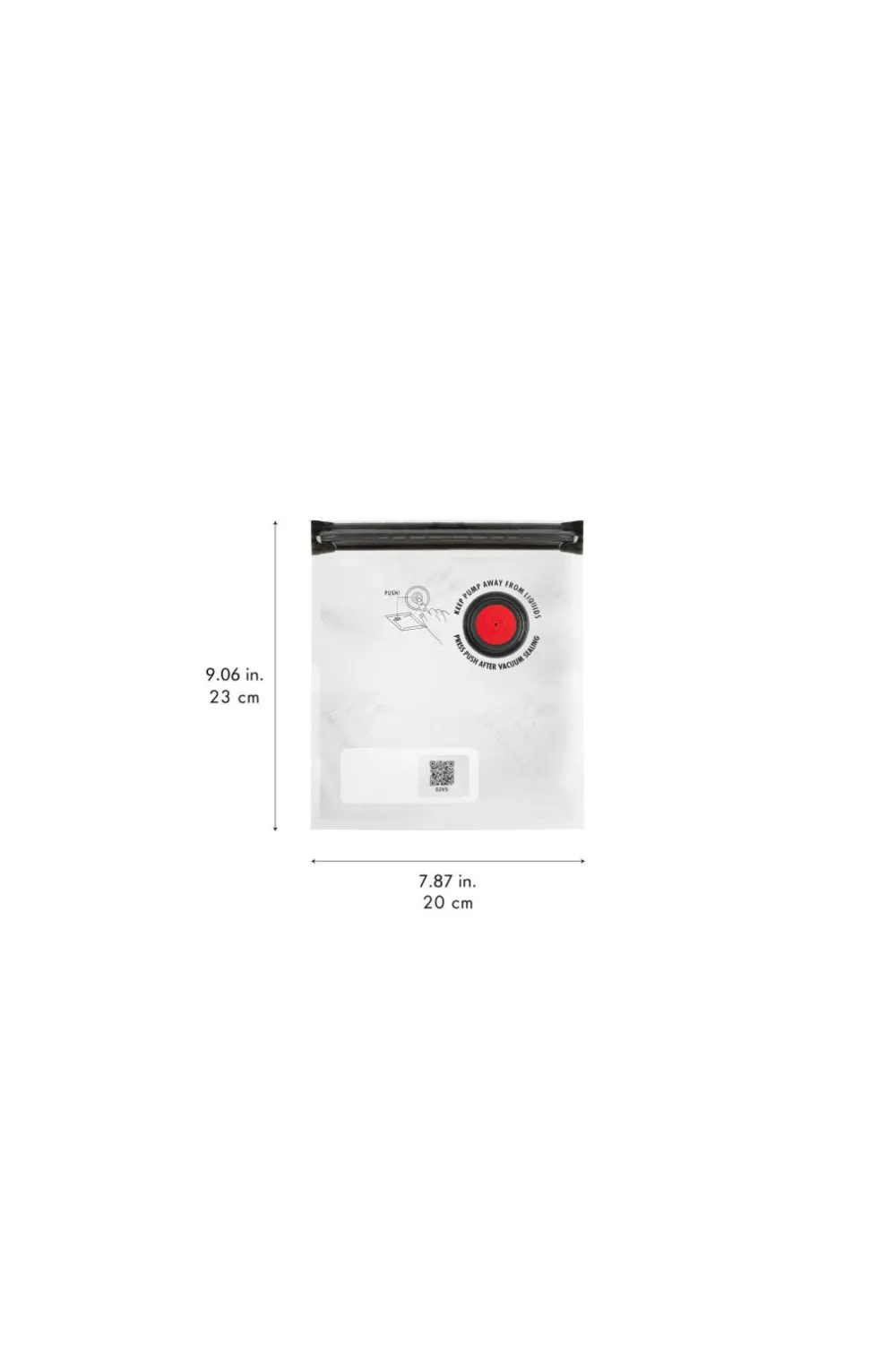 ZWILLING Sæt med vakuum påsar Fresh & Save S/M/L 10 dele Gennemsigtig Outlet