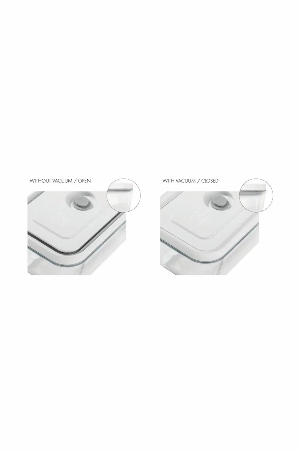 ZWILLING Startsæt Vakuum Glas Fresh & Save 7 dele WHITE New