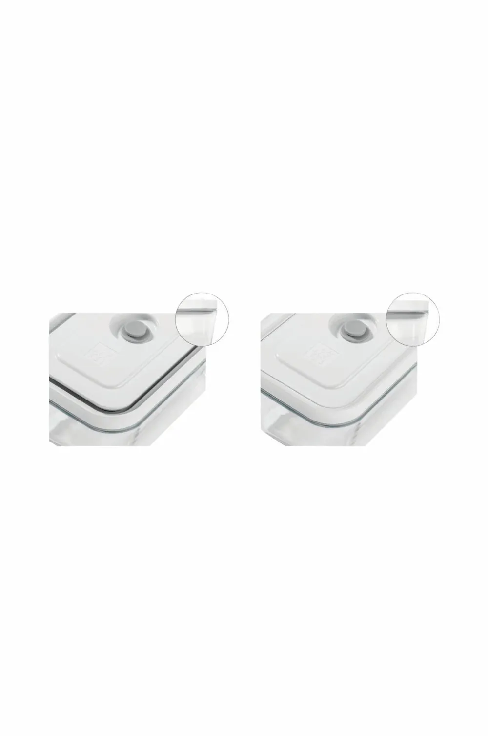 ZWILLING Køkkenopbevaring>Vakuumbeholdere Fresh & Save 3 stk. S, M og L Plast Semitransparent-Grey