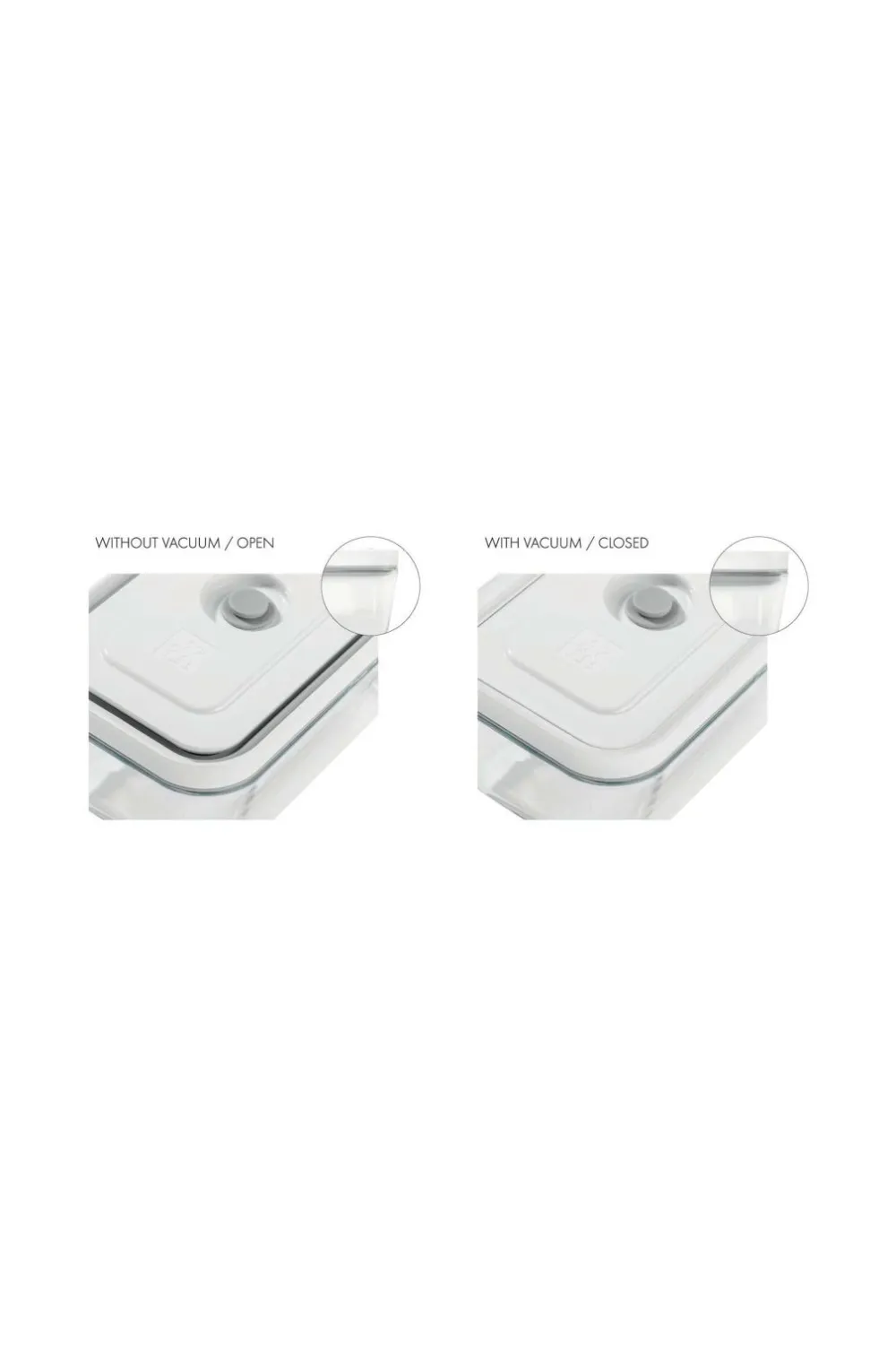 ZWILLING Køkkenopbevaring>Vakuumbeholder M Fresh & Save 1100 ml Plast Semitransparent-Grey