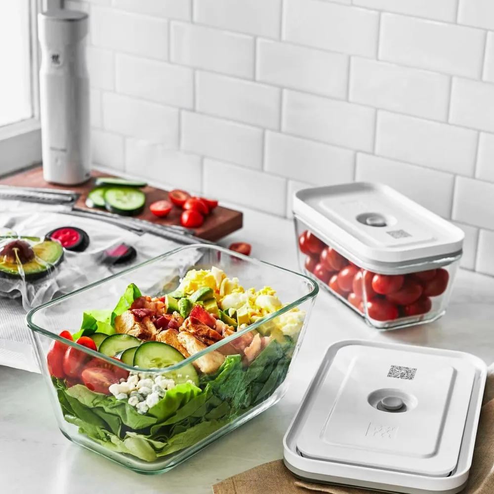 ZWILLING Køkkenopbevaring>Vakuumbeholder L Fresh & Save 2000 ml Glas Gy0006-grey