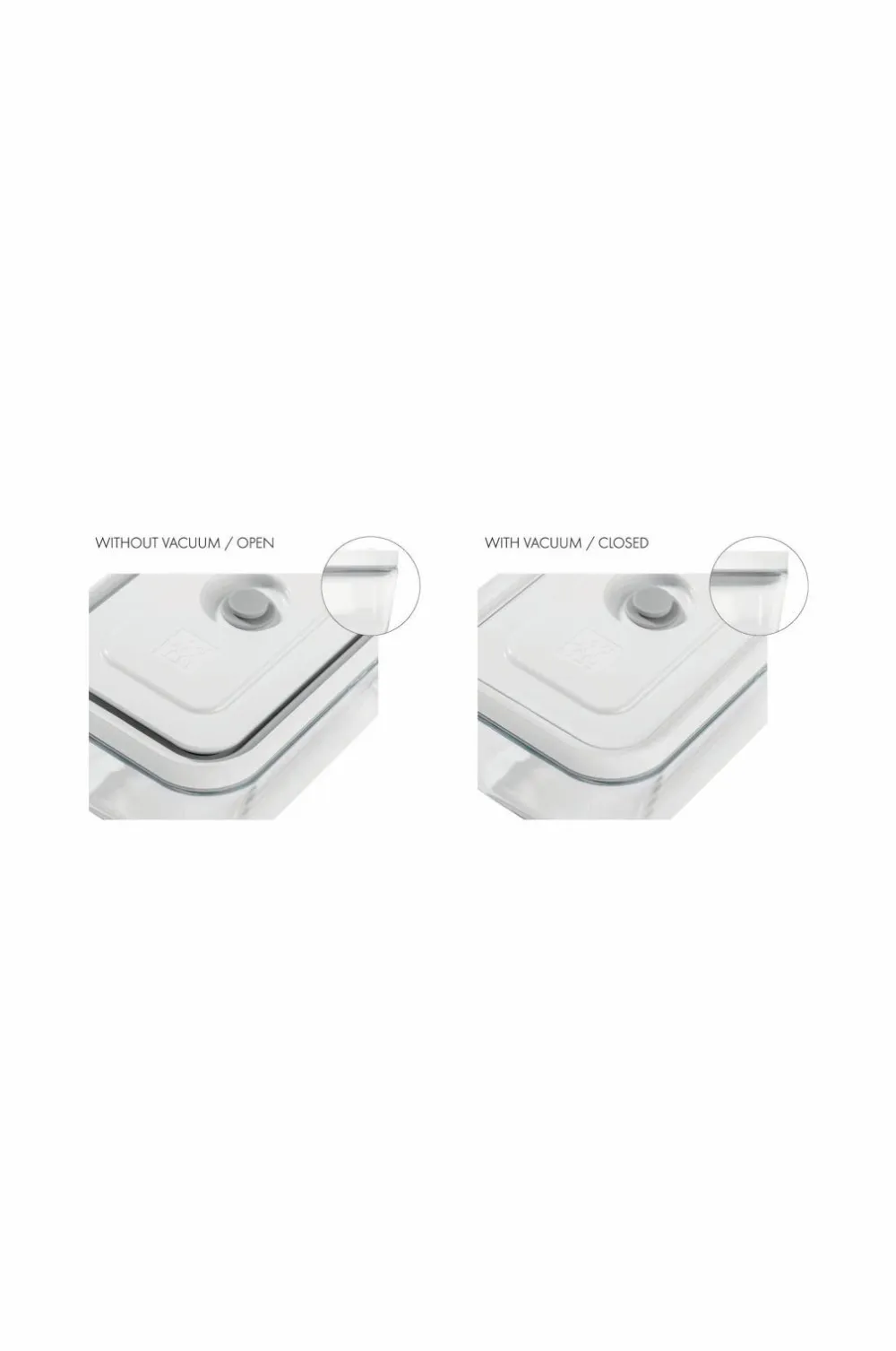 ZWILLING Køkkenopbevaring>Vakuumbeholder Fresh & Save 2000 ml Glas Gy0006-grey