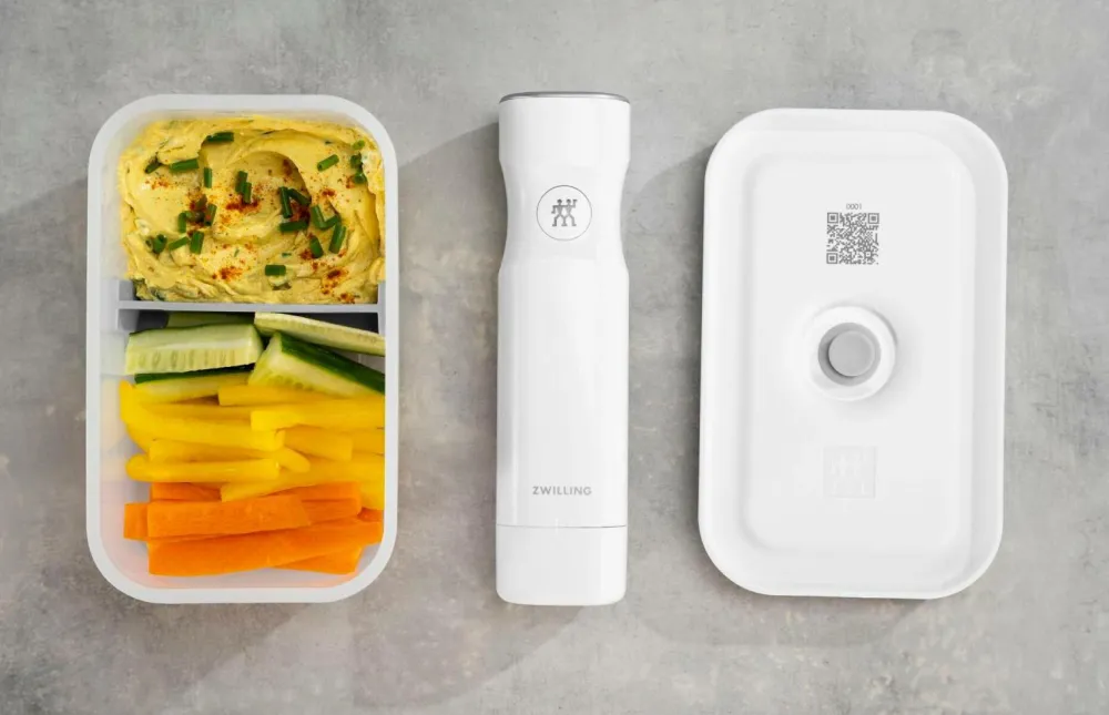 ZWILLING Køkkenopbevaring>Vakuumbox Fresh & Save M Gennemsigtig, hvid