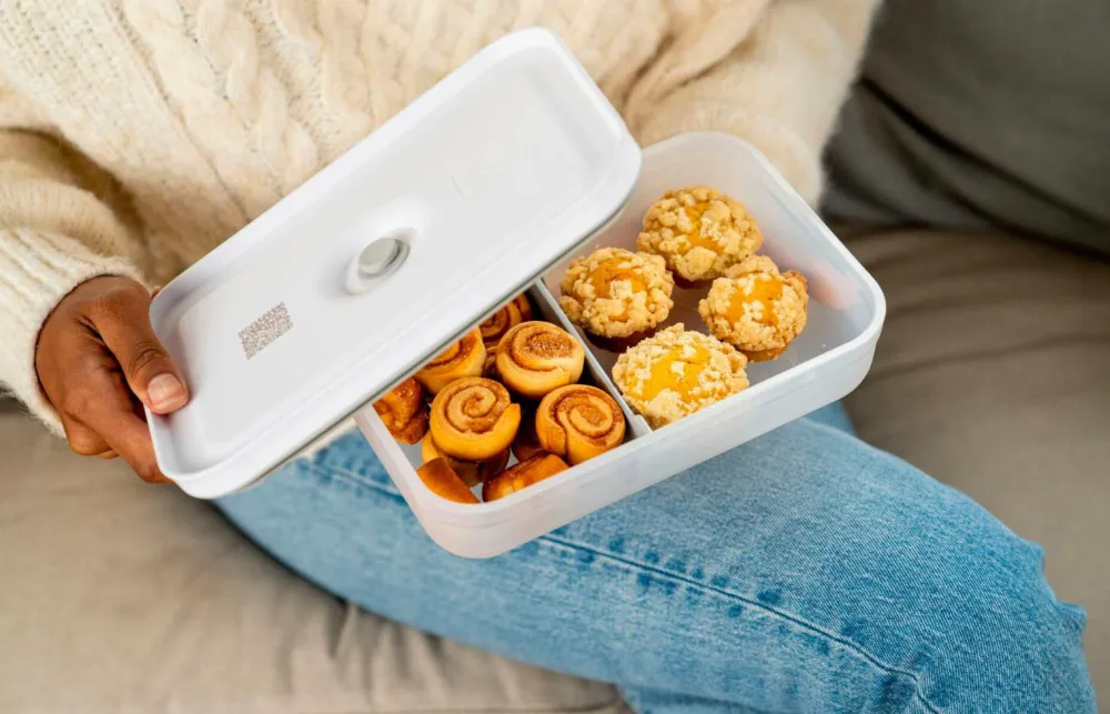 ZWILLING Køkkenopbevaring>Vakuumbox Fresh & Save L låg Gennemsigtig, hvid